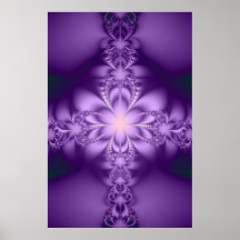 Purple butterflower posters