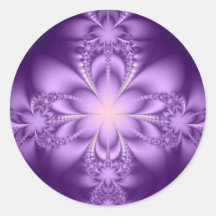 Purple butterflower stickers
