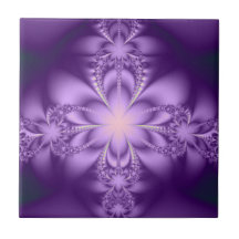 Purple butterflower tiles