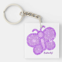 Purple Butterfly Key-chain Acrylic Key Chain