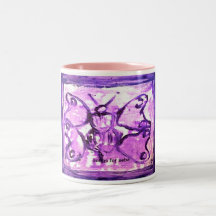 purple butterfly mugs