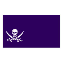 Purple Calico Jack Business Card Template