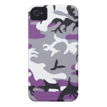 Purple Camouflage Barely There™ iPhone 4 Case