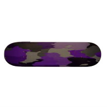 PURPLE CAMOUFLAGE SKATEBOARD