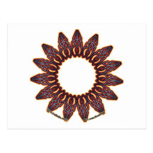 Purple Celtic Circle Knotwork Postcards