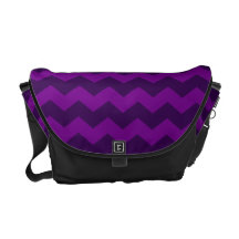 purple chevrons messenger bag