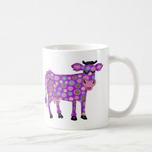 Purple Cow Coffee Mugs