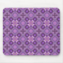 Purple Crazy Quilt Mousepad