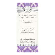 purple cream damask pattern announcement