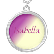 Purple Cream Personalised Necklace