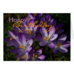 Purple Crocuses • Birthday Card