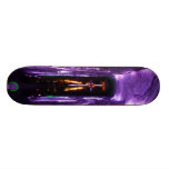 Purple cross skate board decks