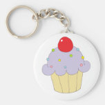 Purple Cupcake Keychains