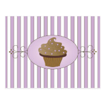 Purple Cupcake Post Card