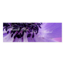 Purple Curls Business Card Template