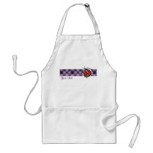 Purple Cute Ladybug Aprons