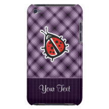 Purple Cute Ladybug Barely There iPod Covers