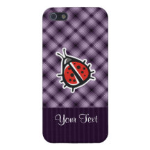 Purple Cute Ladybug Case For The iPhone 5