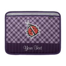 Purple Cute Ladybug Sleeves For MacBook Air