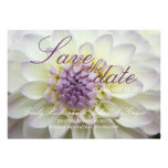 Purple Dahlia • Save the Date Announcement