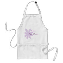 Purple Daisy Bridal Aprons