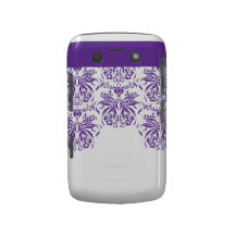 Purple Damask  Pattern Blackberry Bold Phone Case Blackberry Bold Cover