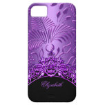 Purple Damask Pattern iPhone 5 Elegant Classy iPhone 5 Cover
