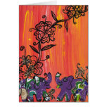 Purple Elephants Card