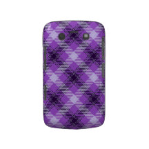 Purple Fashion Plaid Blackberry Bold Case