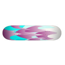 Purple Flame Skateboard