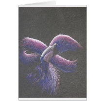 Purple Flamingo Greeting Card