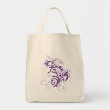 Purple Flourish Bag
