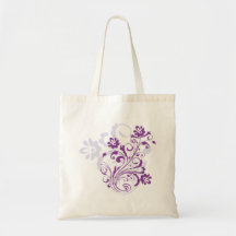 Purple Flourish Bag