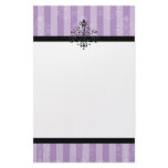 Purple Flourish stationery