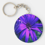 Purple Flower Keychain