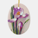 Purple Flower Vintage Ornament