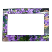 Purple Flowers Magnetic Frame