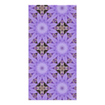 Purple Flowers Personalized Photo Card