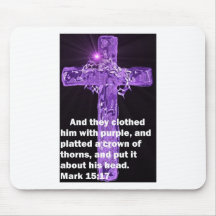 Purple Garment Mouse Pad