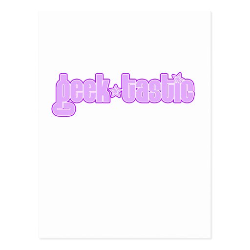 Purple Geektastic Postcards