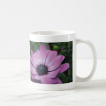 Purple Gerbera Daisy Waterdrops Coffee Mug