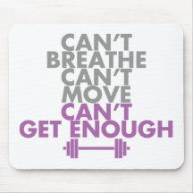 Purple "Get Enough" Mousepads