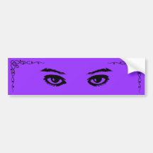 Purple Glances Bumper Stickers