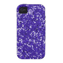 Purple Glitter Customised It Youself iPhone 4 Cases