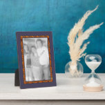 Purple & Gold Nouveau Custom Photo Plaque plaques