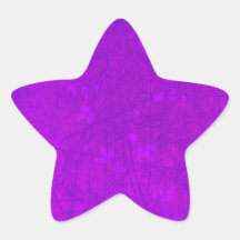 Purple grunge star sticker