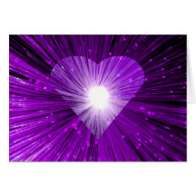 Purple Heart greetings card
