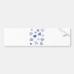 purple heart pattern bumper stickers
