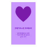 Purple Heart Profile Card Business Card