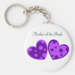 Purple Hearts Keychain